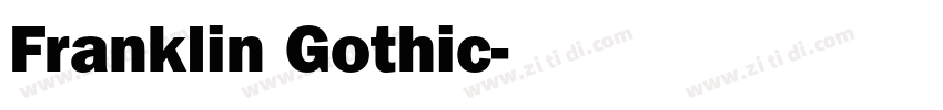 Franklin Gothic字体转换